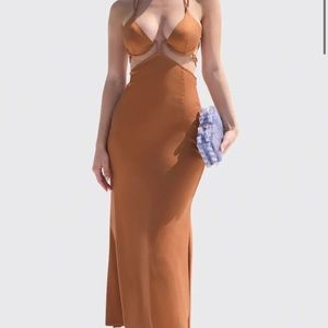 Cult Gaia kisha bustier maxi dress